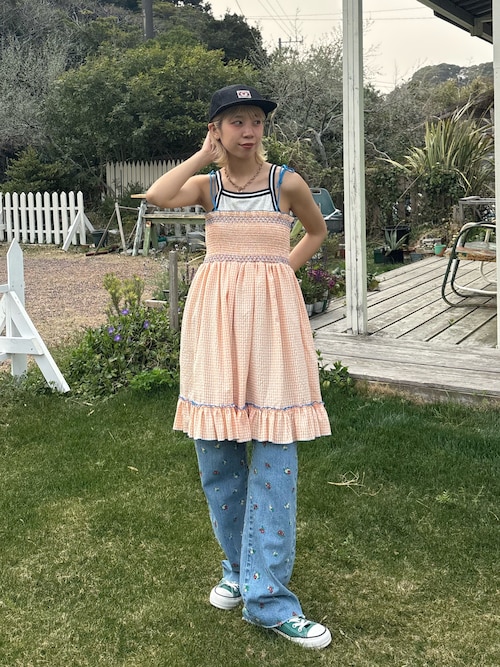 charbon ランパン S 花柄 HELLO.SANFRANCISCO】フラワー刺繍デニム（デニムパンツ）｜HELLO