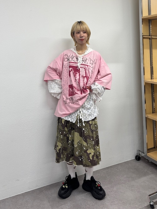 セール】レースメローフーディートップス（Tシャツ/カットソー