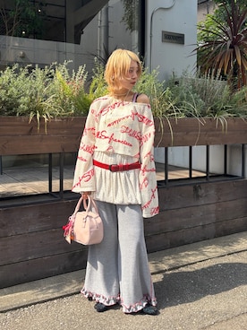 「HELLO.SANFRANCISCO（ハローサンフランシスコ）のアイテム」を使った、こざるさん（レディース・158cm）の春コーディネート