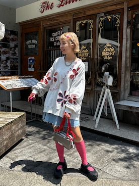 「アイテム（スウェット）」を使った、こざるさん（レディース・158cm・20代）の夏コーディネート