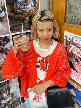 「HELLO.SANFRANCISCO（ハローサンフランシスコ）のアイテム」を使った、こざるさん（レディース・158cm）の夏コーディネート