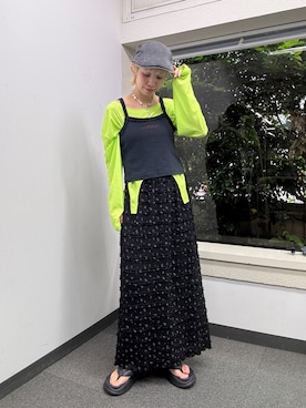 「アイテム（キャミソール）」を使った、こざるさん（レディース・158cm・20代）の春コーディネート