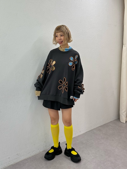 tシャツ 「HELLO.SANFRANCISCO」コラボ配色レースメロウTEE レディース HELLO.SANFRANCISCO tシャツ 「HELLO.SANFRANCISCO」コラボ配色