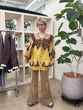 「アイテム（その他小物）」を使った、こざるさん（レディース・158cm）の秋コーディネート