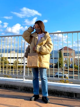 「サイドゴアブーツ」｜のりたまさん（レディース・154cm・10代）の冬コーディネート