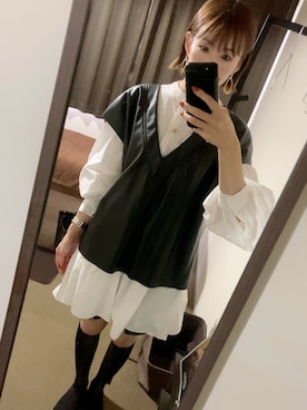 「MKT（エムケーティー）のアイテム（アクセサリー）」を使った、yo-koさん（レディース・155cm）の秋コーディネート