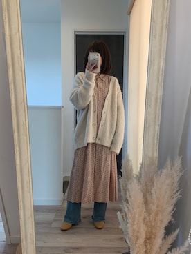 「切りっぱなしデニム」｜kanakoさん（レディース・150cm）の春コーディネート