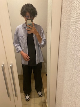 「NEAT（ニート）のアイテム（スラックス）」を使った、ナオ(相互フォロー希望)さん（メンズ・178cm）の春コーディネート