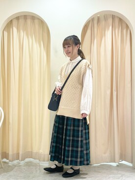 「春服デビュー宣言」｜「アイテム（その他シューズ）」を使った、ｒｉｅ_さん（レディース・157cm）の春コーディネート