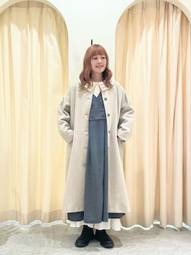 「Samansa Mos2（サマンサ モスモス）のアイテム（ブーツ）」を使った、ｒｉｅ_さん（レディース・157cm）の冬コーディネート