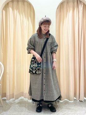「重ね着ベストシーズン」｜「アイテム（その他シューズ）」を使った、ｒｉｅ_さん（レディース・157cm）の秋コーディネート
