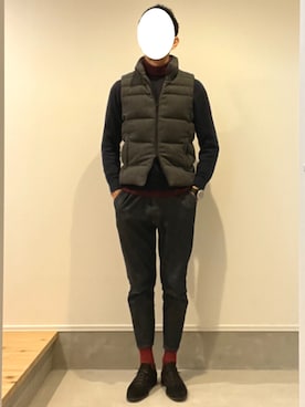 「FIRMUM（フィルマム）のアイテム」を使った、J3さん（メンズ・178cm）の冬コーディネート