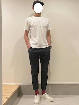 「FIRMUM（フィルマム）のアイテム」を使った、J3さん（メンズ・178cm）の夏コーディネート