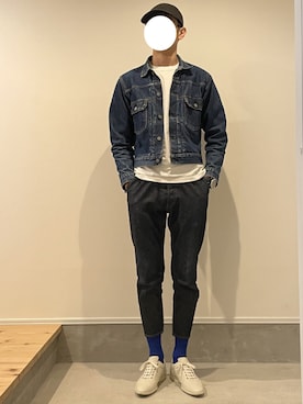 「FIRMUM（フィルマム）のアイテム」を使った、J3さん（メンズ・178cm）の春コーディネート