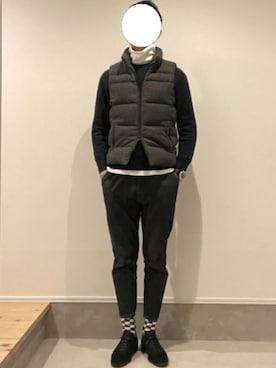 「FIRMUM（フィルマム）のアイテム」を使った、J3さん（メンズ・178cm）の秋コーディネート