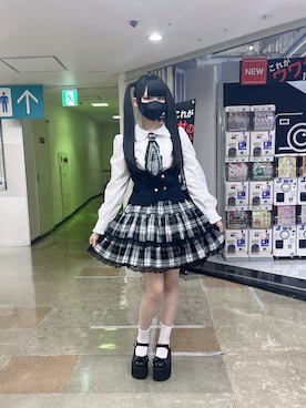 「ALGONQUINS（アルゴンキン）のアイテム」を使った、蘇芳(すおう)さん（レディース・160cm）の夏コーディネート
