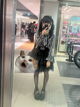 「アイテム（その他ヘアアクセサリー）」を使った、蘇芳(すおう)さん（レディース・160cm）の冬コーディネート