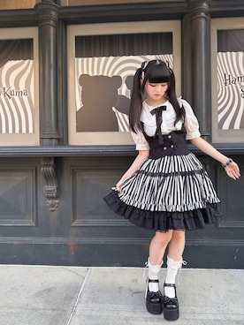 「アイテム（ヘアピン）」を使った、蘇芳(すおう)さん（レディース・160cm）の冬コーディネート