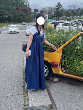 「AMERICAN HOLIC」｜「アイテム（ワンピース）」を使った、Momokaさん（レディース・163cm）の夏コーディネート