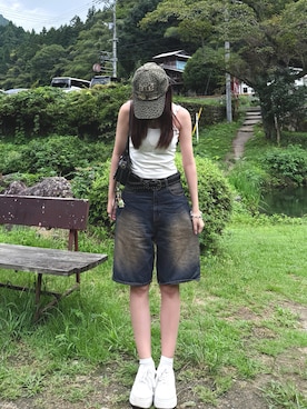 「WHO'S WHO gallery（フーズフーギャラリー）のスタッズベルト（ベルト）」を使った、iroさん（レディース・164cm）の秋コーディネート