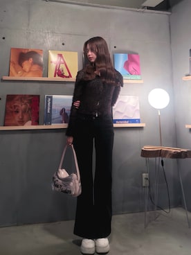 「SLY（スライ）のアイテム（トップス）」を使った、iroさん（レディース・164cm）の秋コーディネート