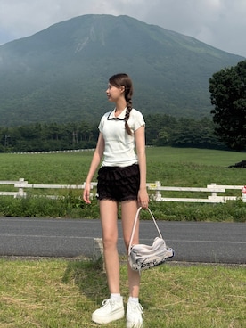 「mebole（メボレ）のアイテム」を使った、iroさん（レディース・164cm）の夏コーディネート