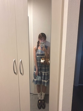 「青」｜iroさん（レディース・164cm）の夏コーディネート
