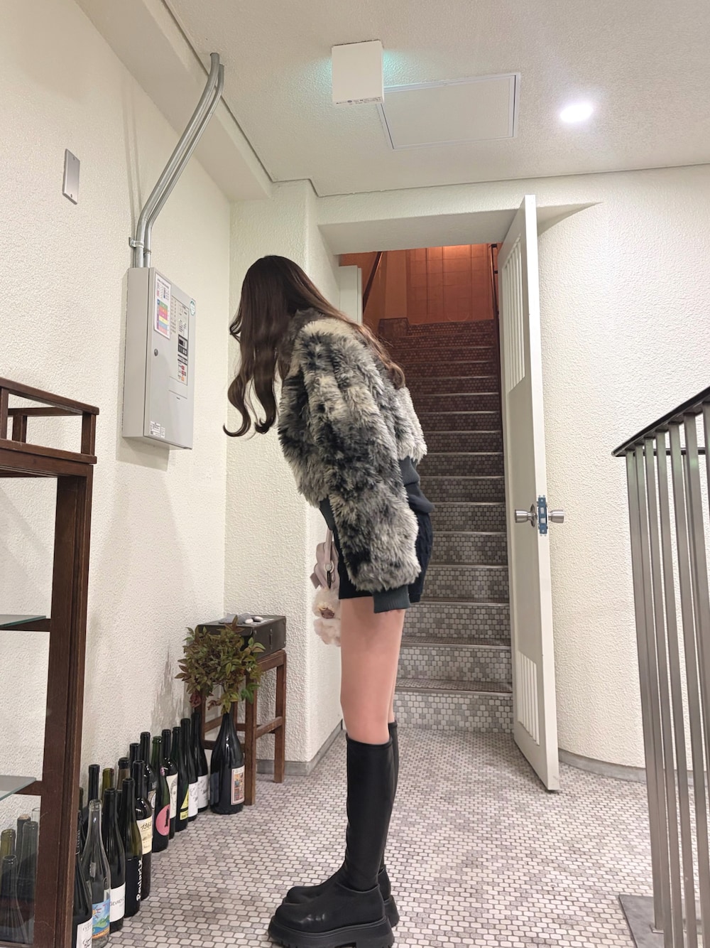 SLY（スライ）の「CURLY BOA CROP BZ カーリー ボア クロップ ブルゾン