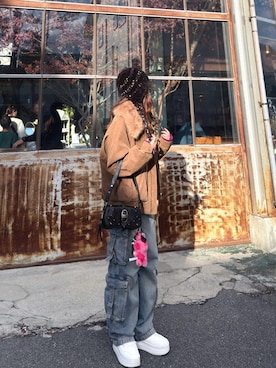 「SLY（スライ）のアイテム」を使った、iroさん（レディース・164cm）の冬コーディネート