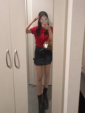 「アイテム（ポロシャツ）」を使った、iroさん（レディース・164cm）の秋コーディネート