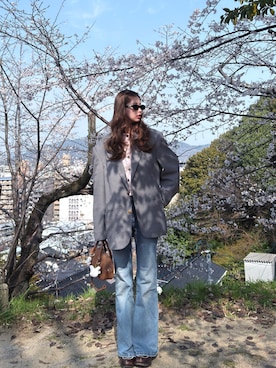 「gentle monster（ジェントルモンスター）のアイテム」を使った、iroさん（レディース・164cm）の春コーディネート