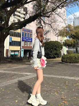 「JW PEI（ジェイダブリューペイ）のアイテム」を使った、iroさん（レディース・164cm）の春コーディネート