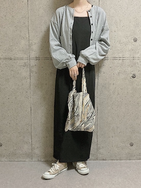 「CONVERSE（コンバース）のconverse コンバース CANVAS ALL STAR COLORS OX キャンバス オールスター カラーズ オックス 32860669 BEIGE（スニーカー）」を使った、tanさん（レディース・163cm）の秋コーディネート