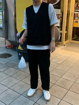 「アイテム（デジタル腕時計）」を使った、こへさん（メンズ・178cm）の夏コーディネート