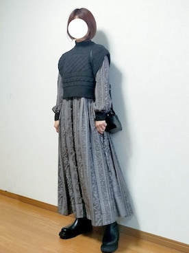 「AULI（アウリィ）のアイテム」を使った、のんくる🌼さん（レディース・154cm）の秋コーディネート