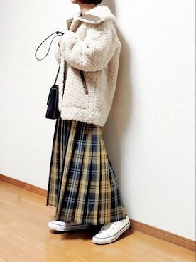 「JOURNAL STANDARD relume（ジャーナルスタンダード　レリューム）のアイテム（その他アウター）」を使った、のんくる🌼さん（レディース・154cm）の冬コーディネート