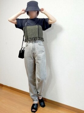 「something_jean」｜「アイテム（帽子）」を使った、のんくる🌼さん（レディース・154cm）の秋コーディネート