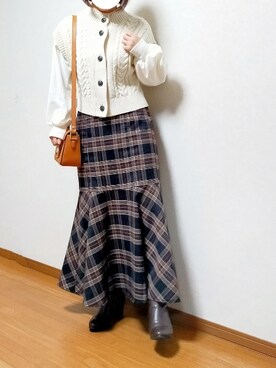 のんくる🌼さん（レディース・154cm）の冬コーディネート