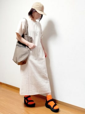 「3rd Spring select（サードスプリングセレクト）のアイテム（ワンピース/ドレス）」を使った、のんくる🌼さん（レディース・154cm）の夏コーディネート