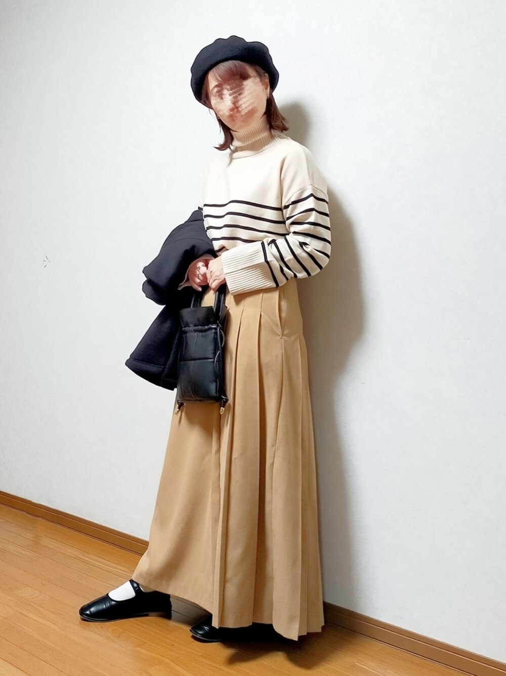 ãã¯ã€ãç³»ã®ããã/ã»ãŒã¿ãŒãããŒãžã¥ç³»ã®ã¹ã«ãŒãããã©ãã¯ç³»ã®ãã³ãããã°ãççšããã¬ãã£ãŒã¹ã®ç§ã³ãŒãã£ããŒãã®1æç®ã®åç