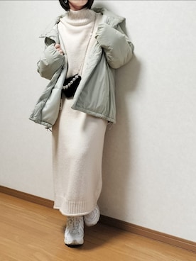 「PAPILLONNER（パピヨネ）のアイテム」を使った、のんくる🌼さん（レディース・154cm）の冬コーディネート