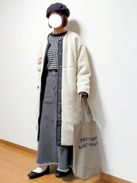 「リバーシブル」｜「アイテム（バレエシューズ）」を使った、のんくる🌼さん（レディース・154cm）の秋コーディネート