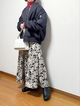 のんくる🌼さん（レディース・154cm）の冬コーディネート