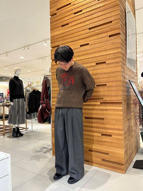 セール】ウールライクフェイクレイヤードスラックス（その他パンツ