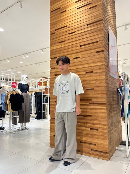 2タックフレアワイドスラックス