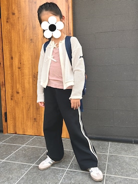 「アイテム（スウェットパンツ）」を使った、☻*nikoさん（キッズ・120cm）の秋コーディネート