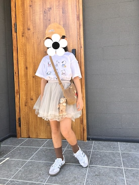 「アイテム（スカート）」を使った、☻*nikoさん（キッズ・120cm）の秋コーディネート