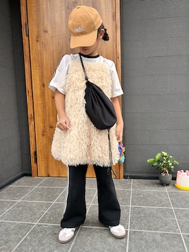「X-girl（エックスガール）のアイテム」を使った、☻*nikoさん（キッズ・120cm）の秋コーディネート