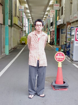 「Luna（ルナ）のアイテム」を使った、こばやしさん（メンズ・180cm）の春コーディネート