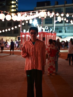 「The CLASIK（ザクラシック）のアイテム」を使った、こばやしさん（メンズ・180cm）の夏コーディネート